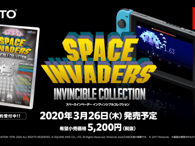 Nieuws - Space Invaders: Invincible Collection komt in Japan op 26 Maart 