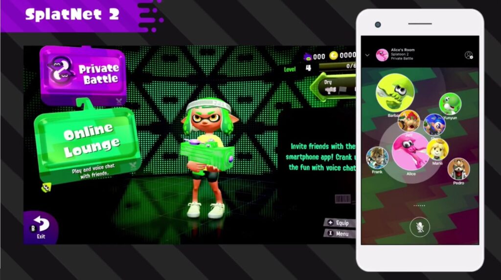 Splatoon 2 Online Lounge wordt stopgezet – Nintendo Switch Online Mobile App