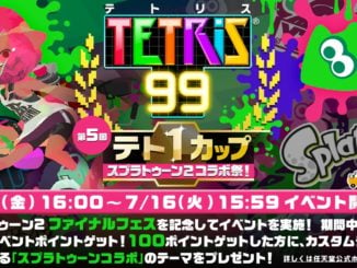 Splatoon 2 Themed Tetris 99 Grand Prix announced for July 12