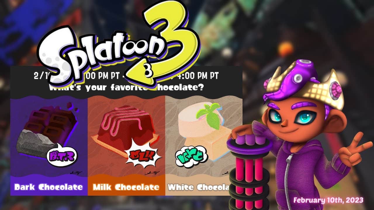 Splatoon 3 – Chocolate Splatfest in February