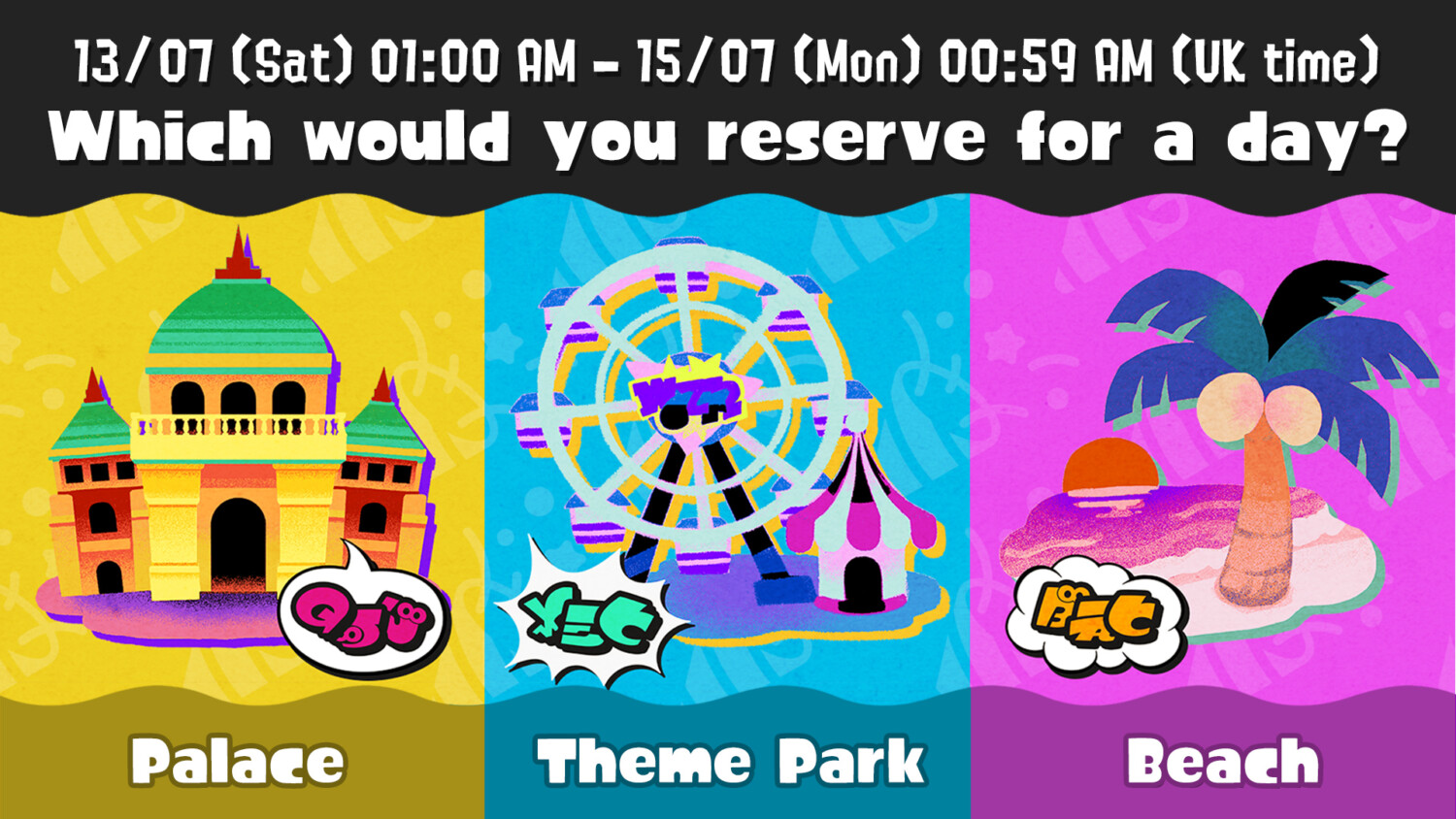 Splatoon 3 Summer Nights Splatfest: Choose Your Perfect Holiday Venue