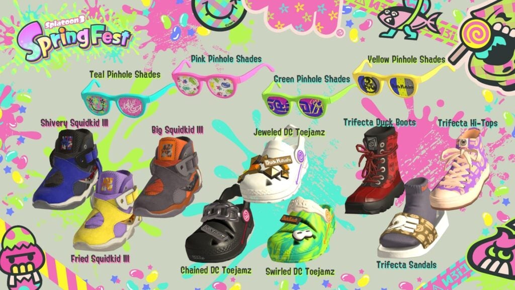 SpringFest Splatoon 3: exclusieve uitrusting en decor onthuld