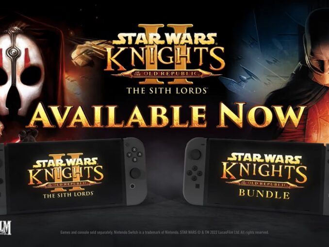 News - Star Wars: Knights of the Old Republic II: The Sith Lords – Launch trailer 