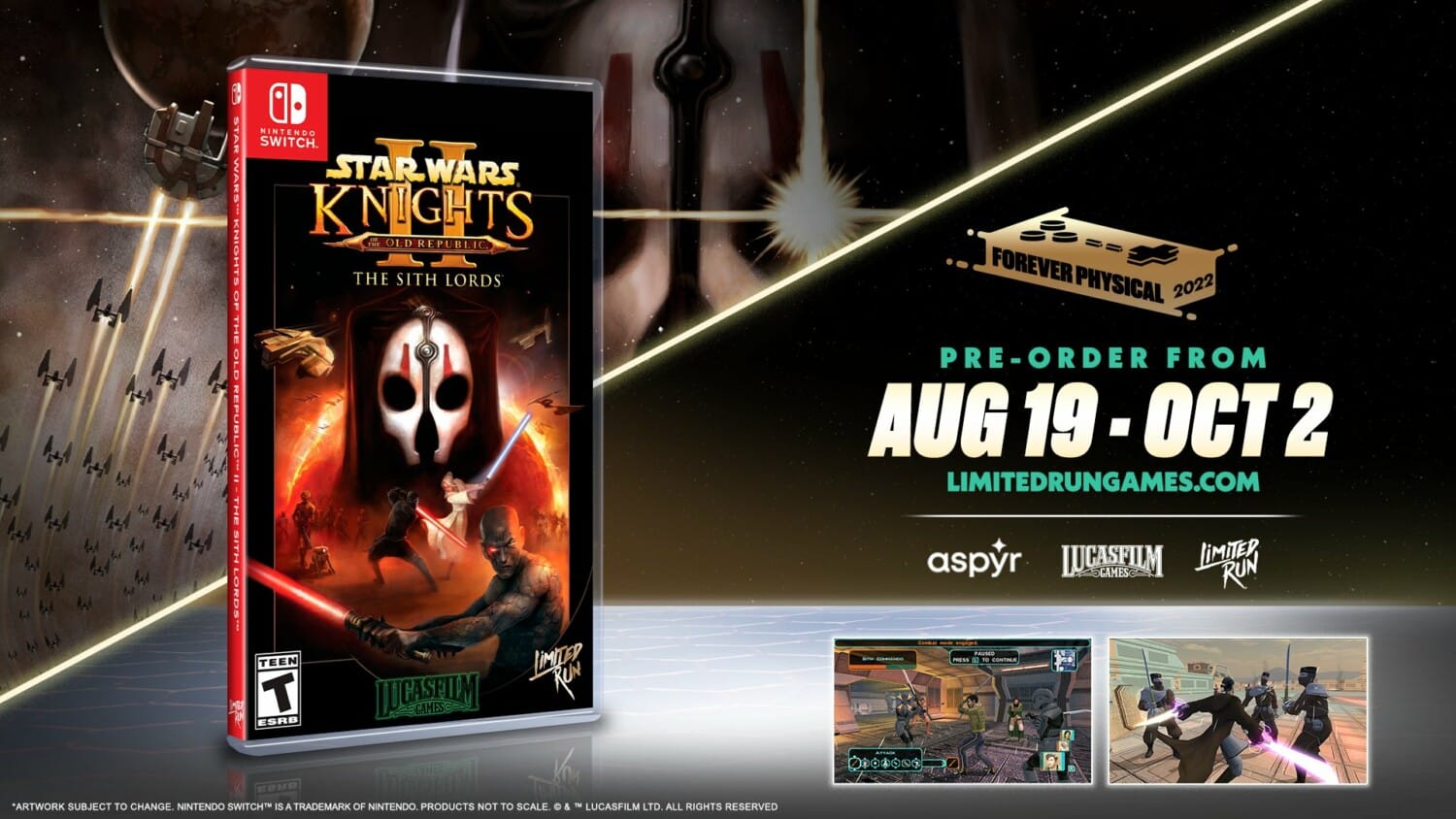 Star Wars: KOTOR II: The Sith Lords – Fysieke edities aangekondigd, pre-orders vanaf 19 augustus