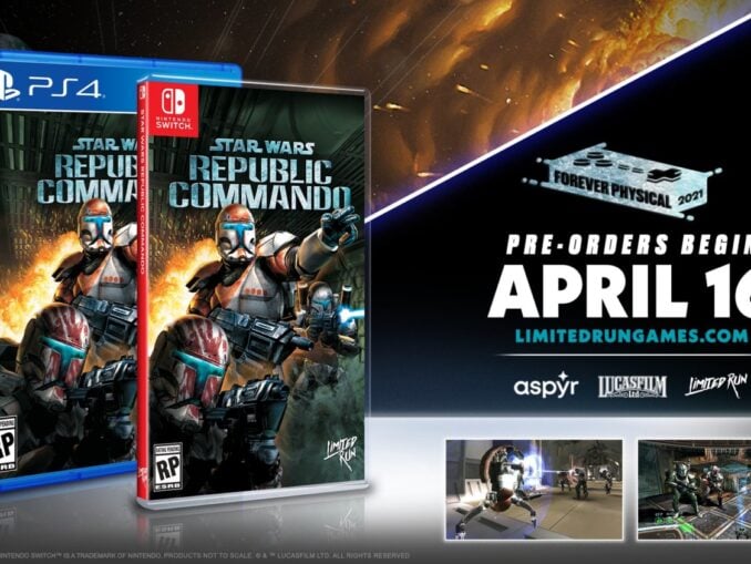 News - Star Wars: Republic Commando – Physical Editions announced 