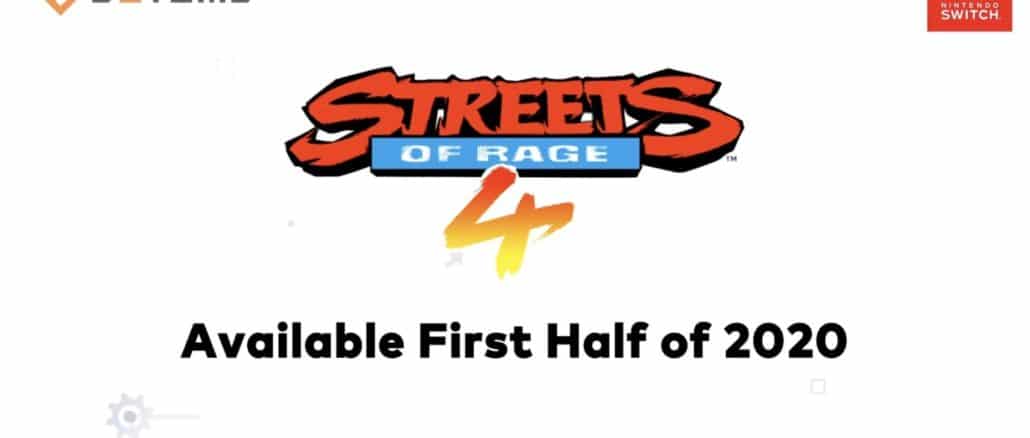 Streets Of Rage 4 – First Half 2020