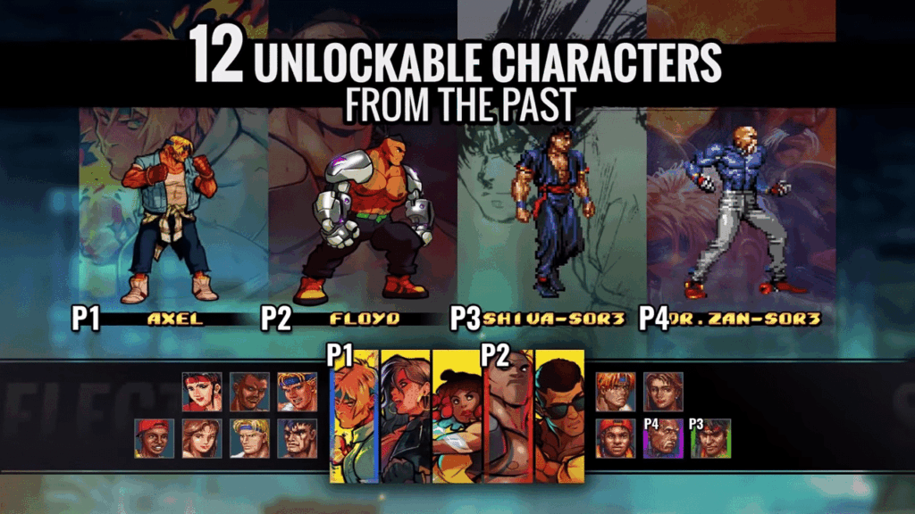 Streets Of Rage 4 – Spring 2020, Playable Pixel Art Fighters Revealed