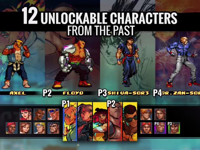 News - Streets Of Rage 4 – Spring 2020, Playable Pixel Art Fighters Revealed 