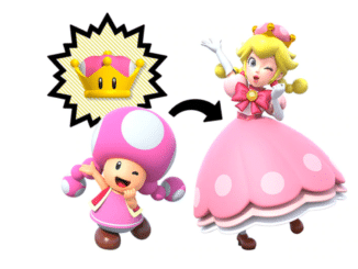 Super Crown is alleen van invloed op Toadette In New Super Mario Bros. U Deluxe