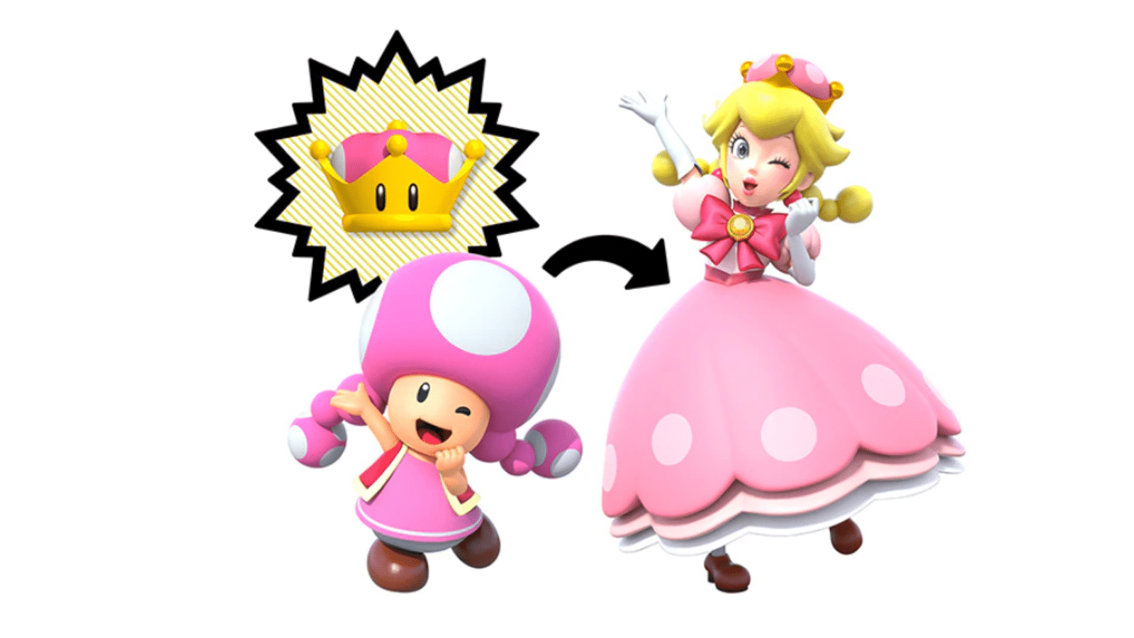 Super Crown affects only Toadette In New Super Mario Bros. U Deluxe