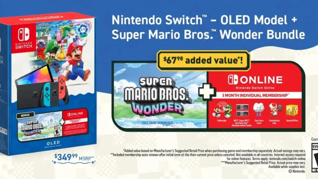 Super Mario Bros. Wonder Switch OLED Bundle: A Bit Late But Sure