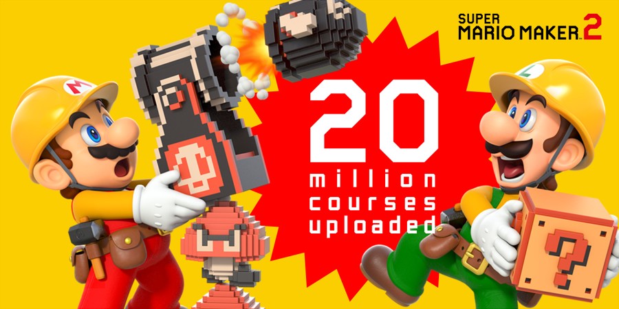 Super Mario Maker 2 – 20 miljoen+ geüploade levels