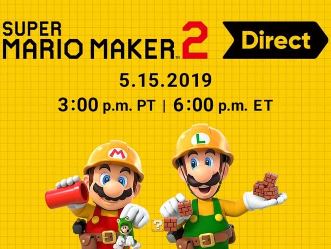 Nieuws - Super Mario Maker 2 Direct morgen! 