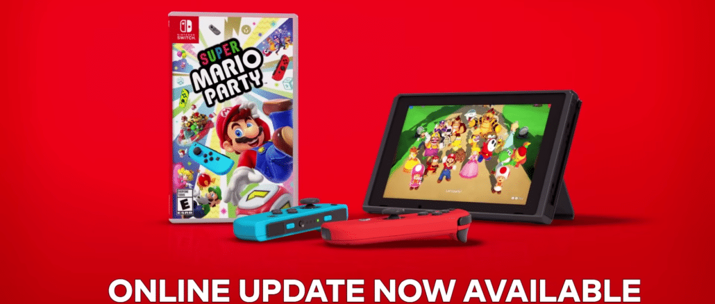 Super Mario Party versie 1.1.0 voegt online modes toe