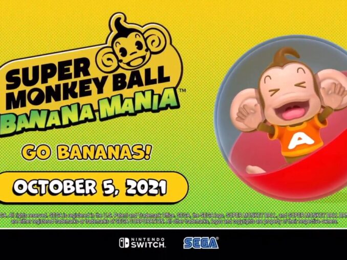 News - Super Monkey Ball Banana Mania officially announced 