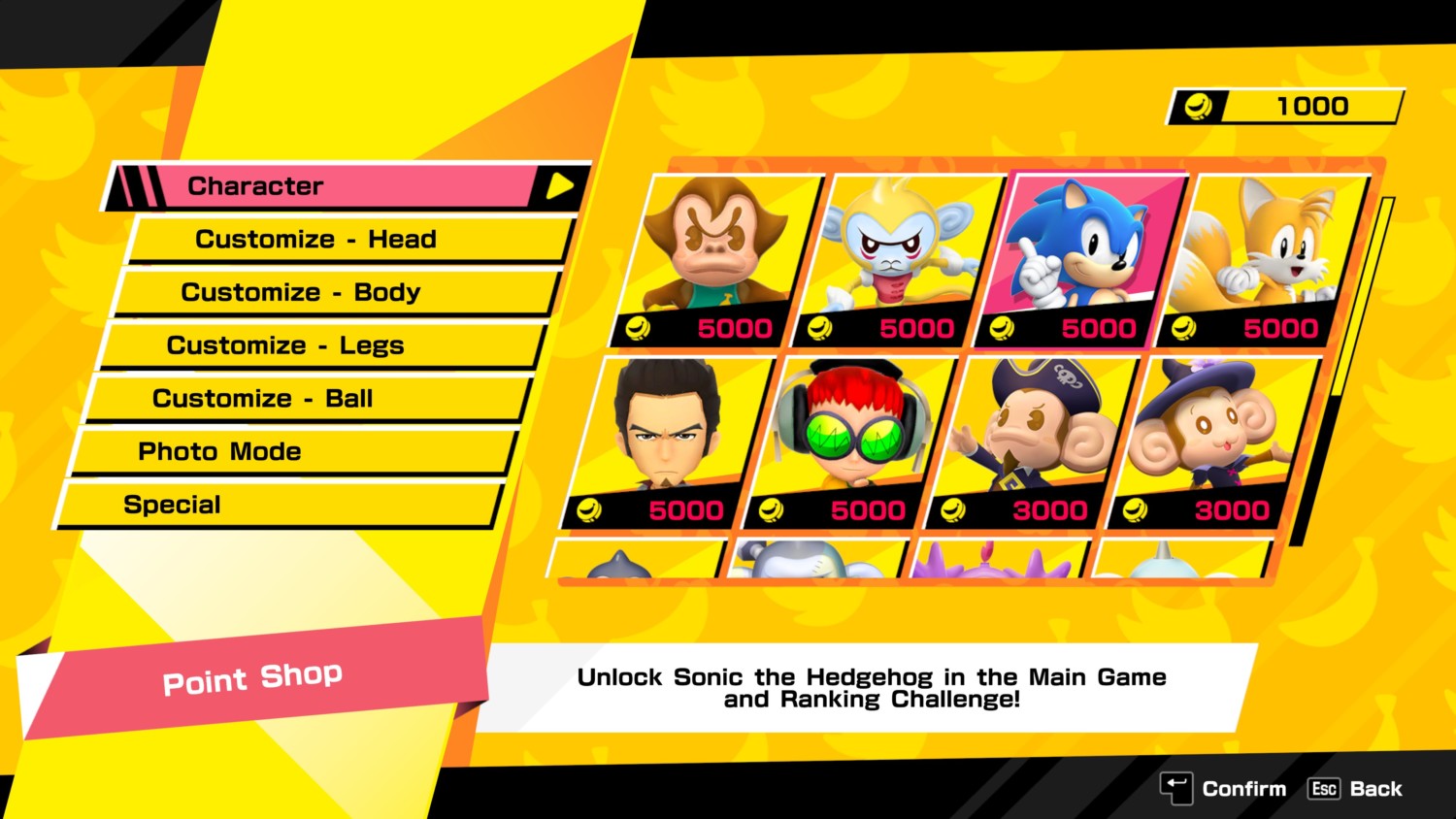Super Monkey Ball: Banana Mania’s Point Shop en Missions gedetailleerd