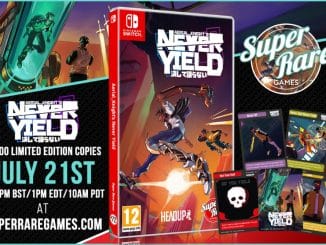 Super Rare Games – Aerial Knight’s Never Yield fysieke release