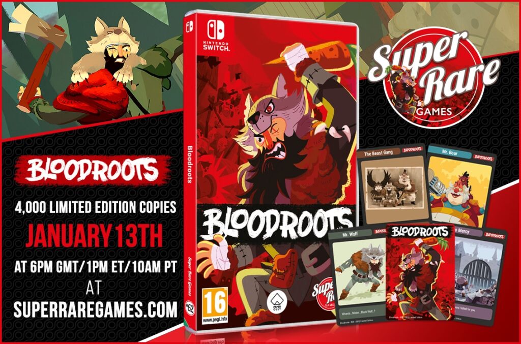 Super Rare Games – Volgende fysieke release – Bloodroots