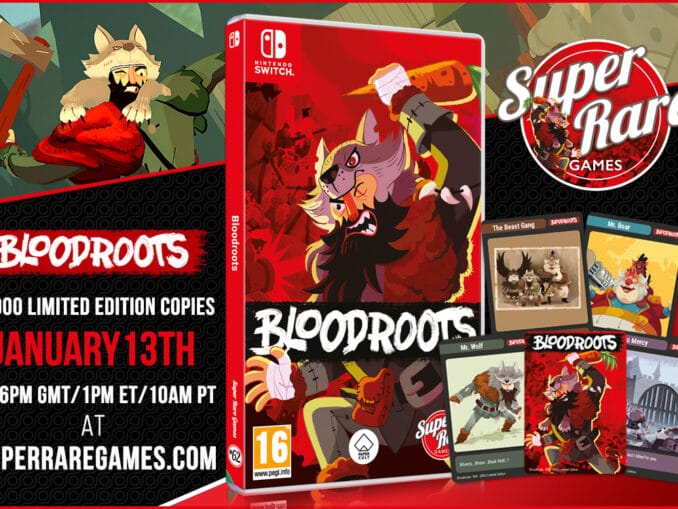 Nieuws - Super Rare Games – Volgende fysieke release – Bloodroots 