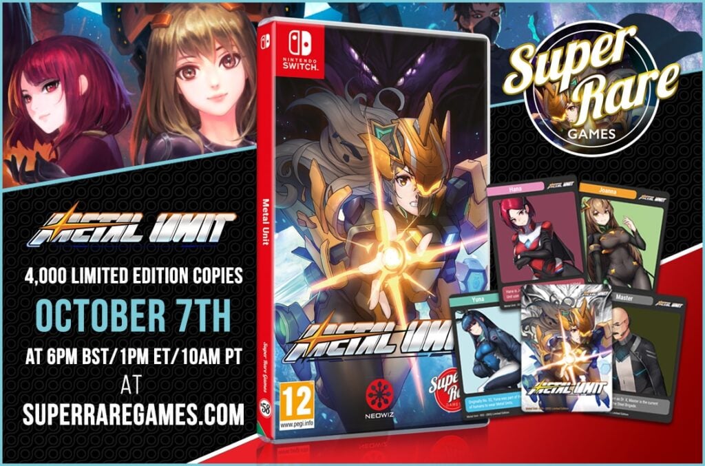 Super Rare Games – Volgende fysieke release – Metal Unit