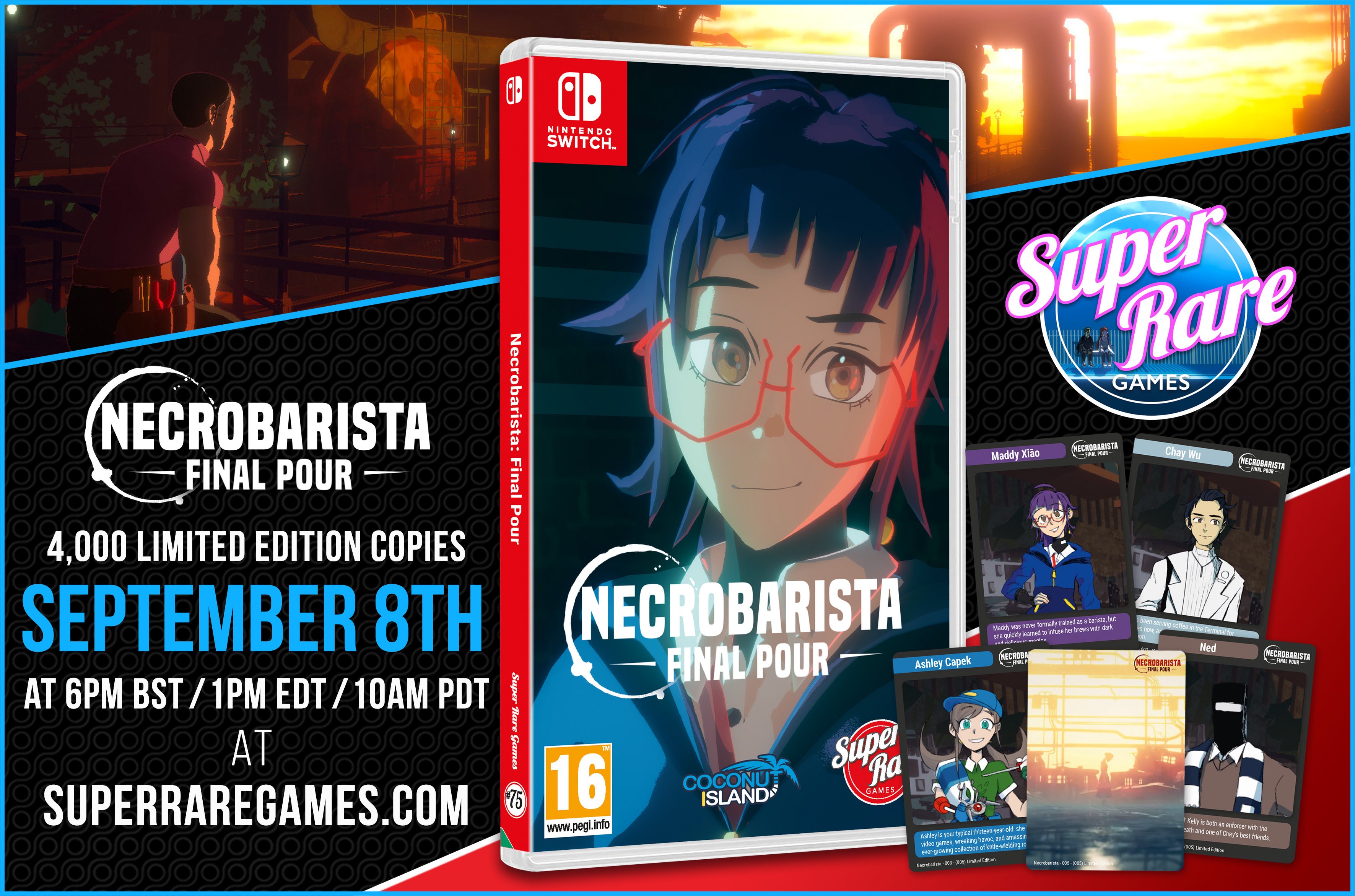 Super Rare Games – Volgende fysieke release – Necrobarista