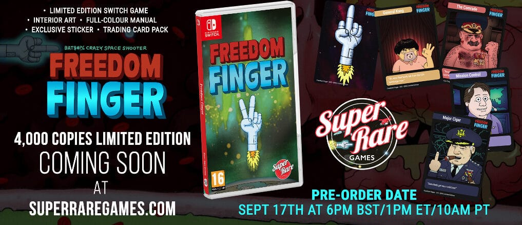 Super Rare Games – Volgende fysieke release – Freedom Finger