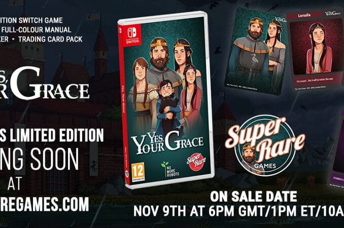 Nieuws - Super Rare Games – Volgende fysieke release – Yes, Your Grace 