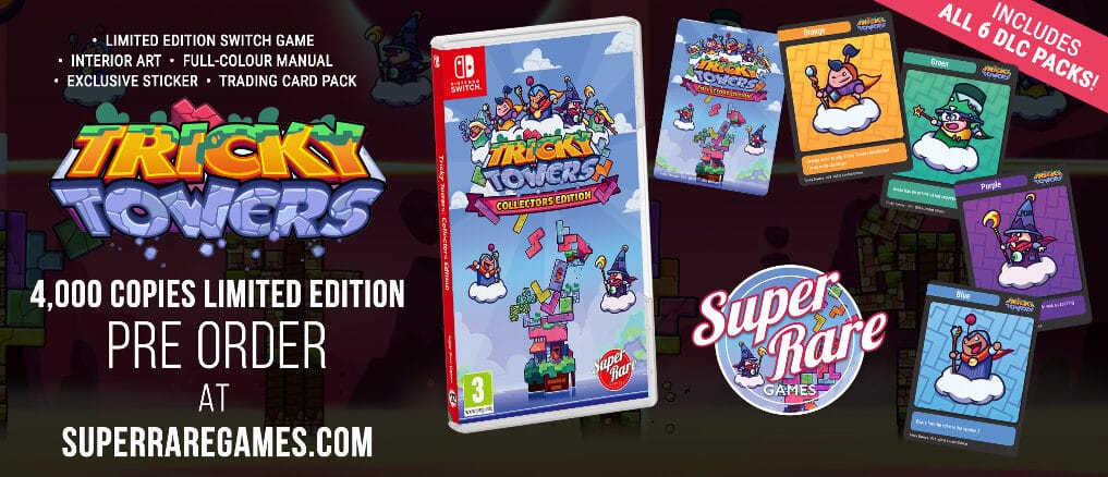Super Rare Games – Volgende fysieke release – Tricky Towers: Collector’s Edition