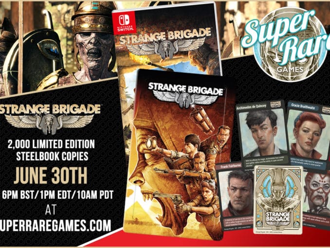 News - Super Rare Games – Strange Brigade physical release 