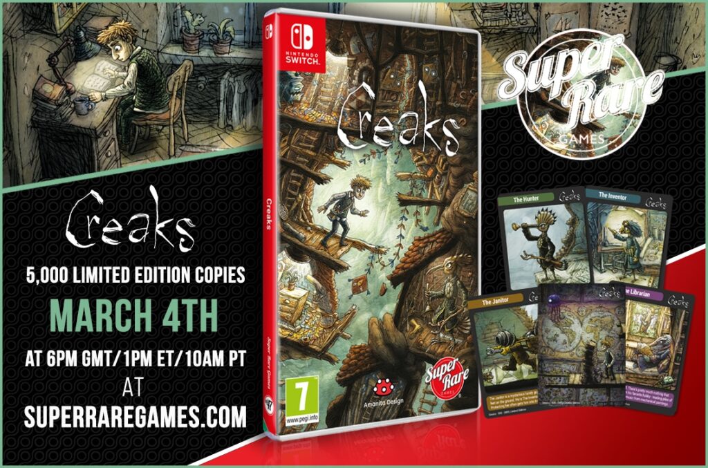 Super Rare Games – Next Physical Release – Creaks