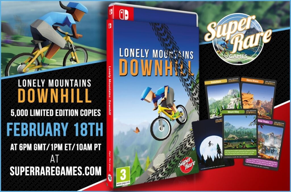 Super Rare Games – Next Physical Release – Lonely Mountains: Downhill