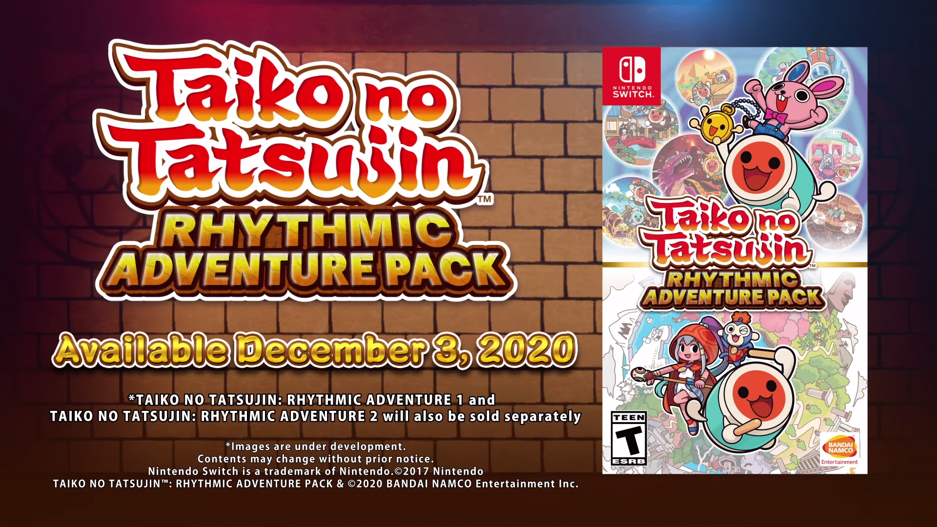 Taiko No Tatsujin: Rhythmic Adventure Pack komt naar het westen