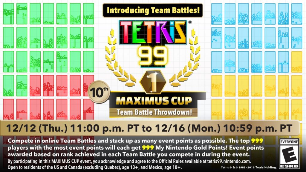 Tetris 99 – 10de Maximus Cup