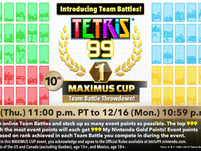 News - Tetris 99 – 10th Maximus Cup 