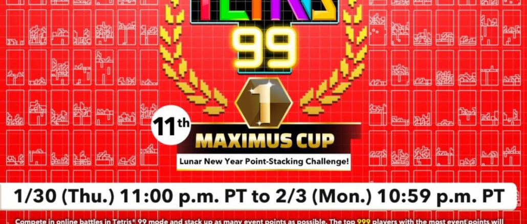 Tetris 99 – 11de Maximus Cup aangekondigd