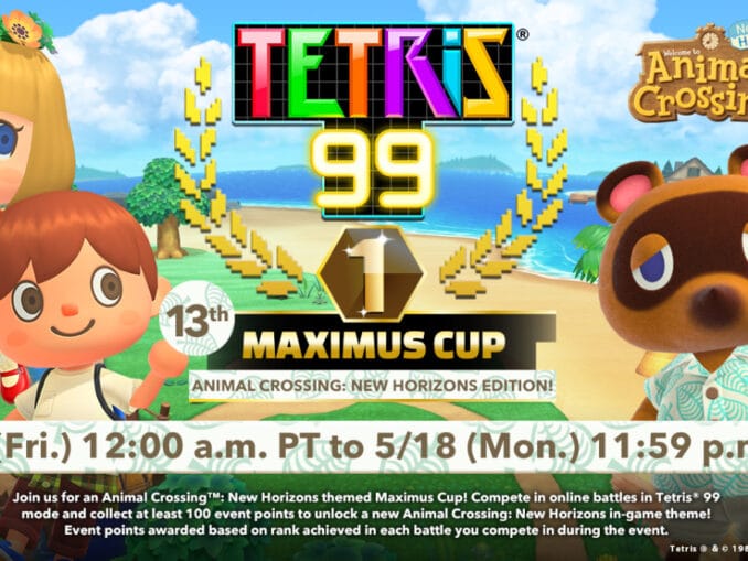 News - Tetris 99 – 13th Maximus Cup 