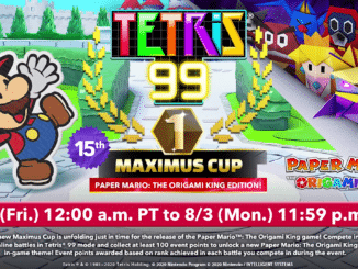 Nieuws - Tetris 99 – 15de Maximus Cup – Paper Mario: The Origami King 