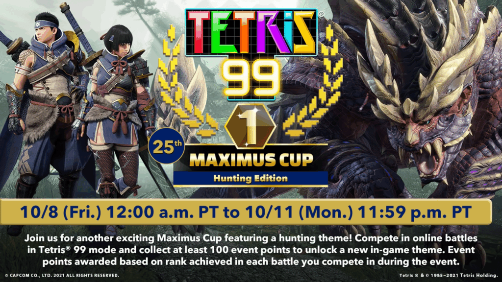 Tetris 99 25th Maximus Cup – Monster Hunter Rise Theme