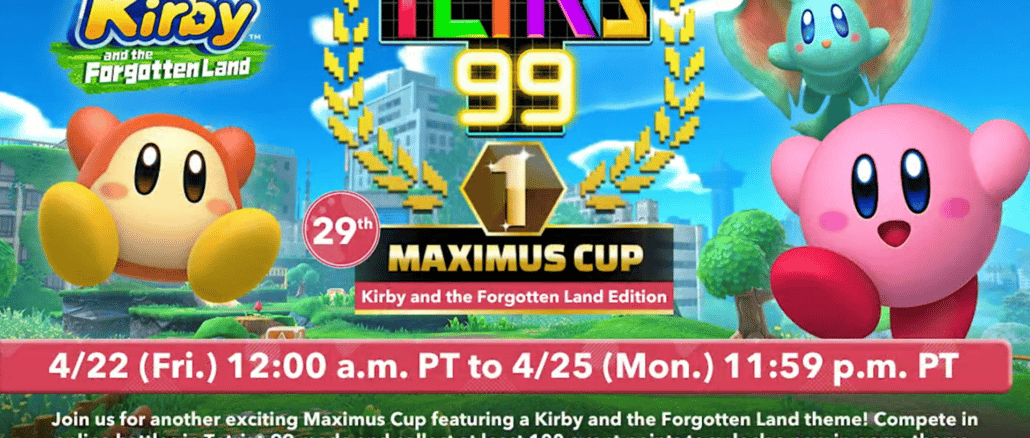 Tetris 99 – 29th Maximus Cup begint spoedig
