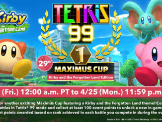 Tetris 99 – 29th Maximus Cup begint spoedig
