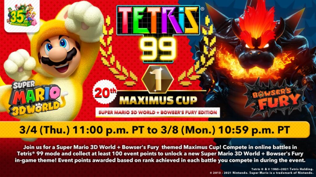 The 20th Tetris 99 Maximus Cup