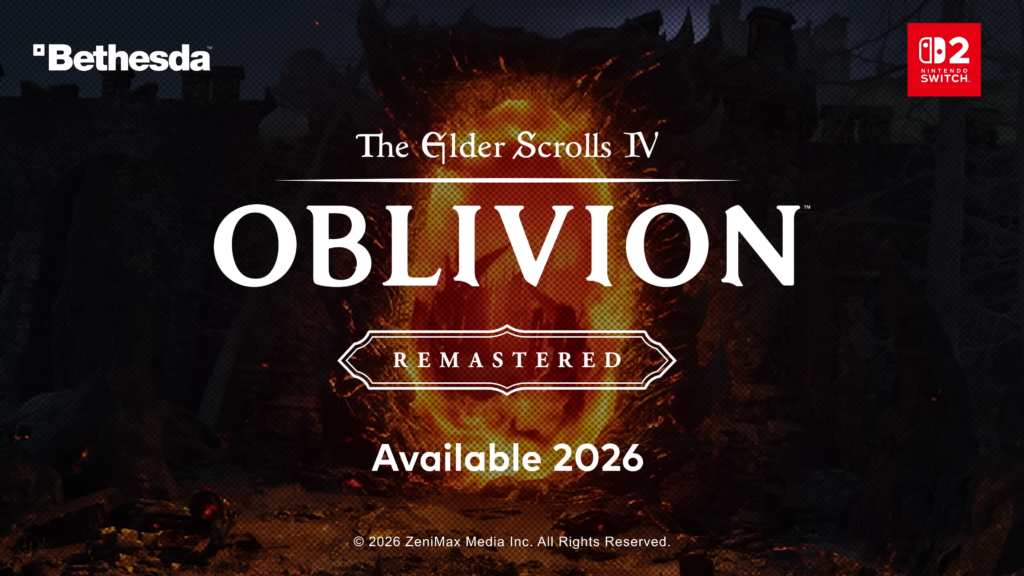 The Elder Scrolls IV: Oblivion Remastered komt officieel naar Switch 2 in 2026
