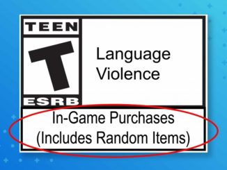 ESRB – Now Indicates Randomized In-Game Purchases or Loot Boxes