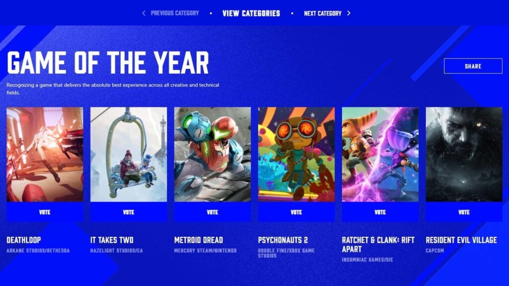 The Game Awards 2021 nominees revealed