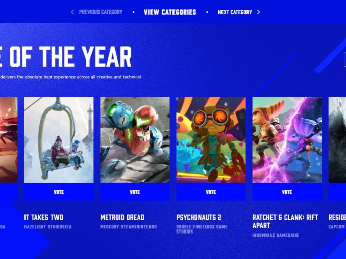 Nieuws - Genomineerden voor The Game Awards 2021 bekend 