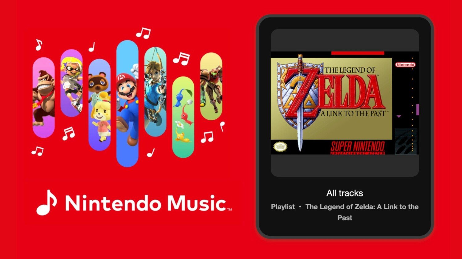 The Legend of Zelda: A Link to the Past-soundtrack verschijnt op Nintendo Music