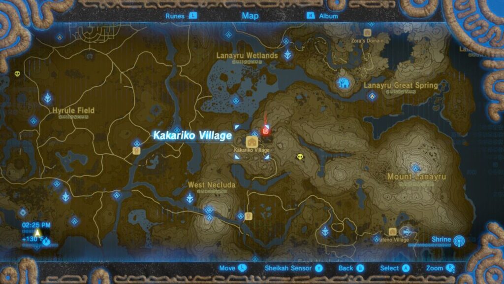 The Legend Of Zelda: Breath Of The Wild – Swapped village and forest