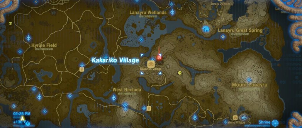 The Legend Of Zelda: Breath Of The Wild – Swapped village and forest