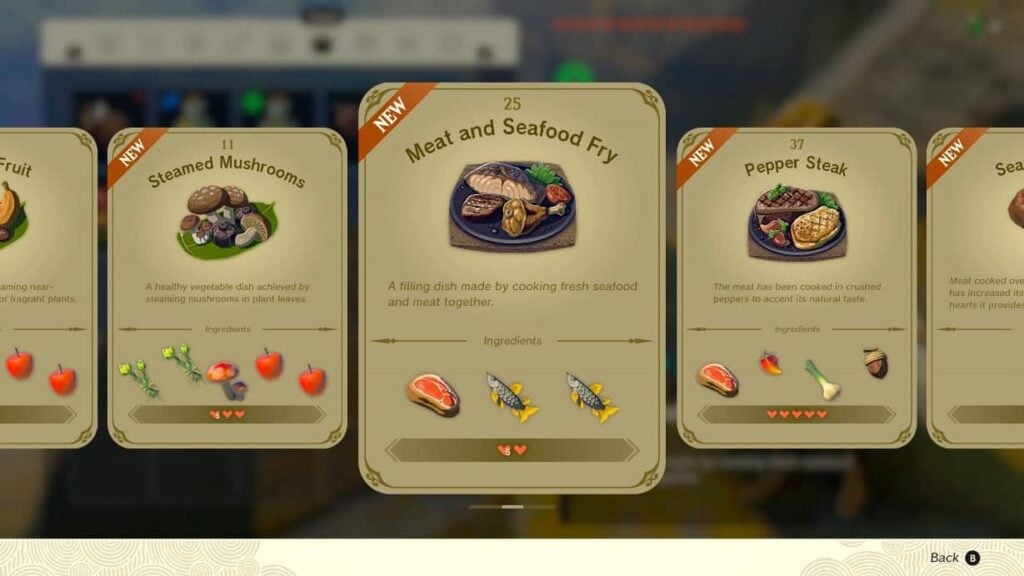 The Legend of Zelda: Tears of the Kingdom – Enhanced Cooking Experience