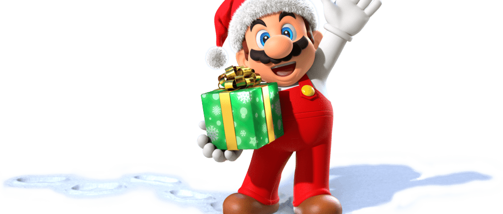 The Santa Claus & 8-Bit outfits are available in Super Mario Odyssey